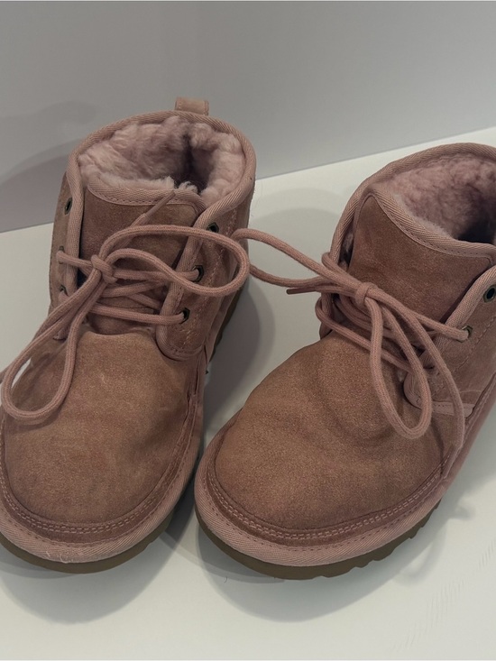 UGG Shoes - UGG Kids Dusty Pink Suede Lace-Up Boots